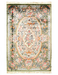 Canvello Fine Hand Knotted V.silk Chinese Aubusson rug 6' X 9'-0