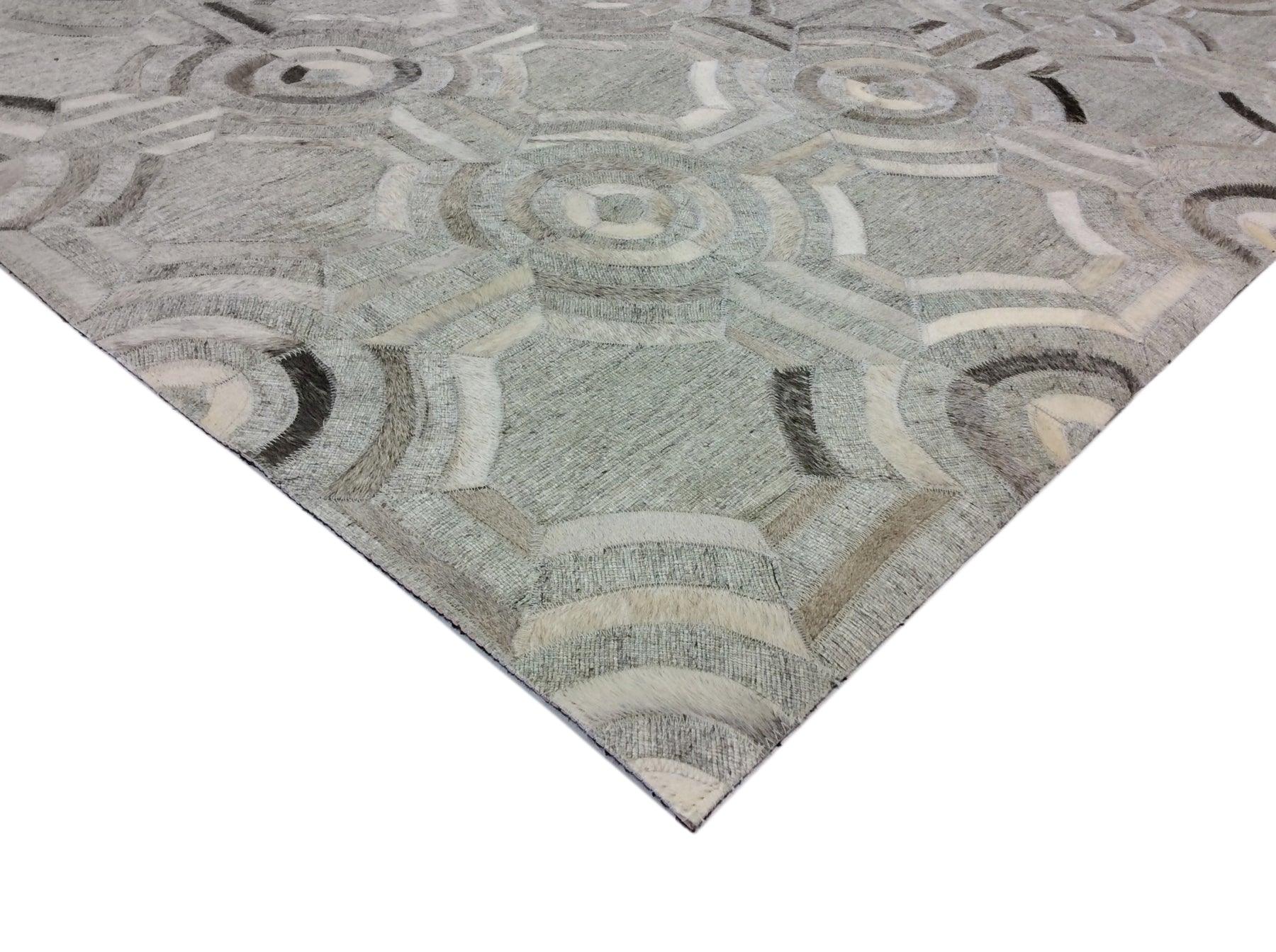 Canvello Hand-Loomed Cowhide Area Rugs- 4x6