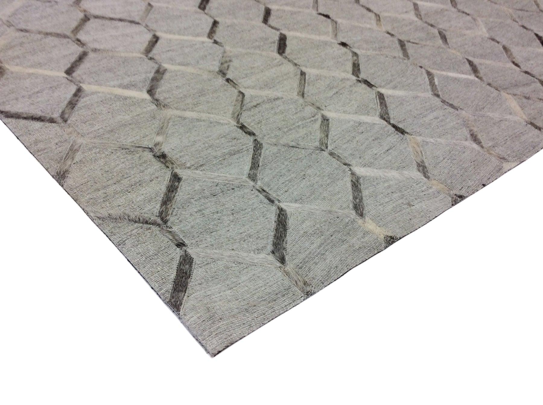 Canvello Hand-Loomed Cowhide Area Rugs- 5x8