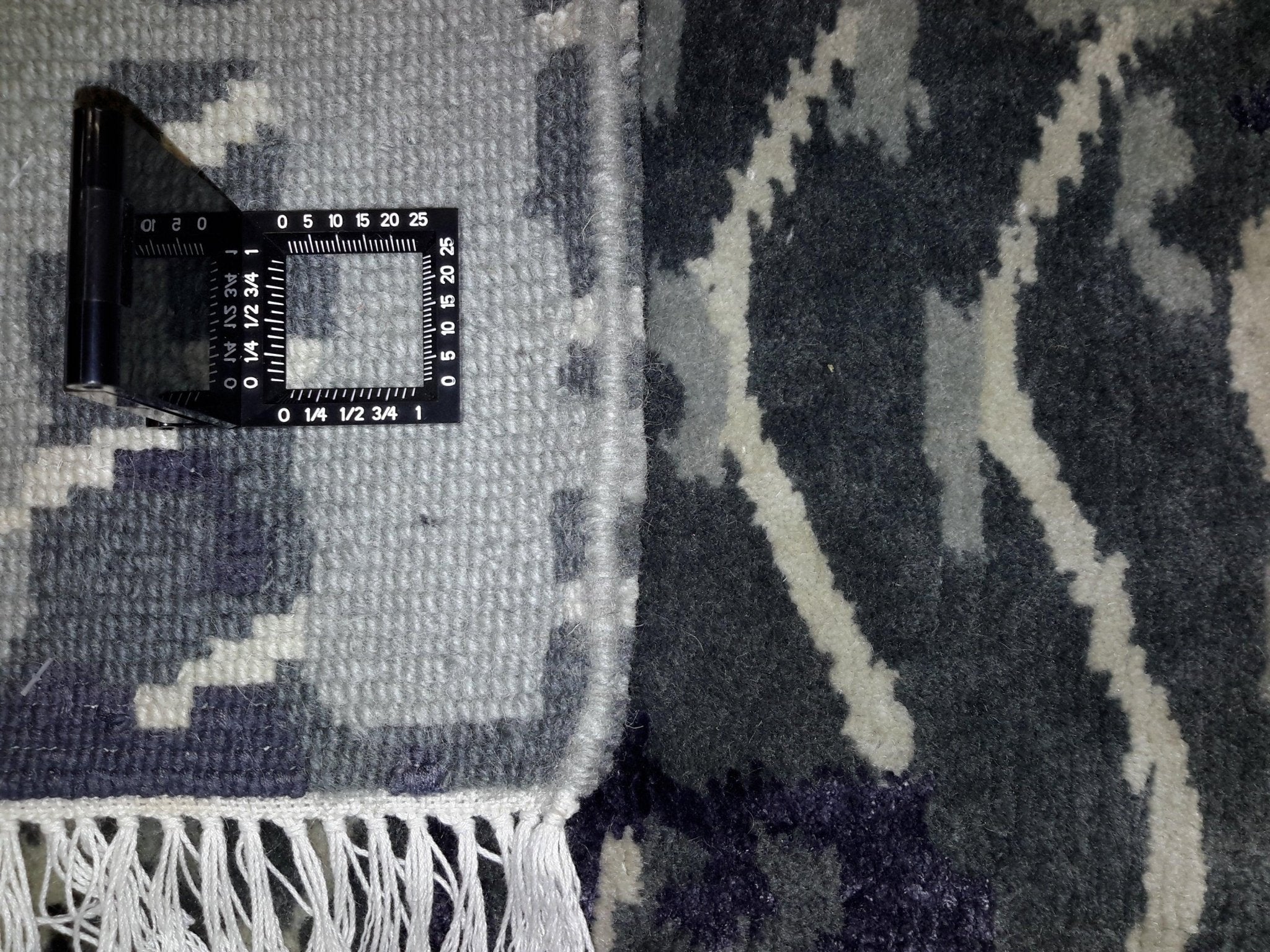 Canvello Hand Made Modern All Over Indo Rug - 6'8'' X 9'8''-4
