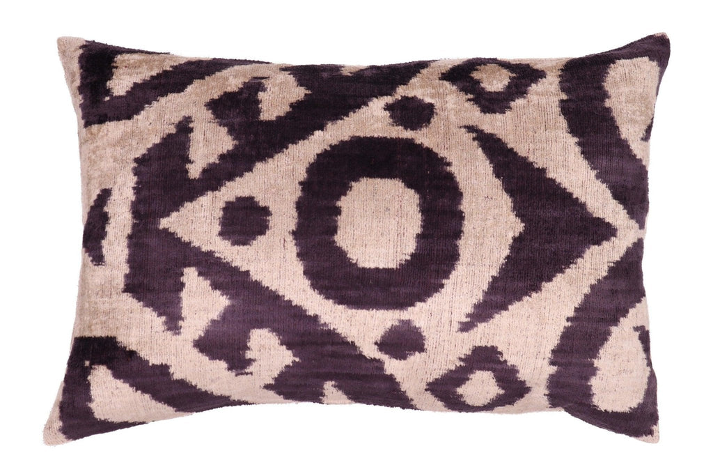 Canvello Handmade Decorative Black White Down Feather Pillow - 16"X24"