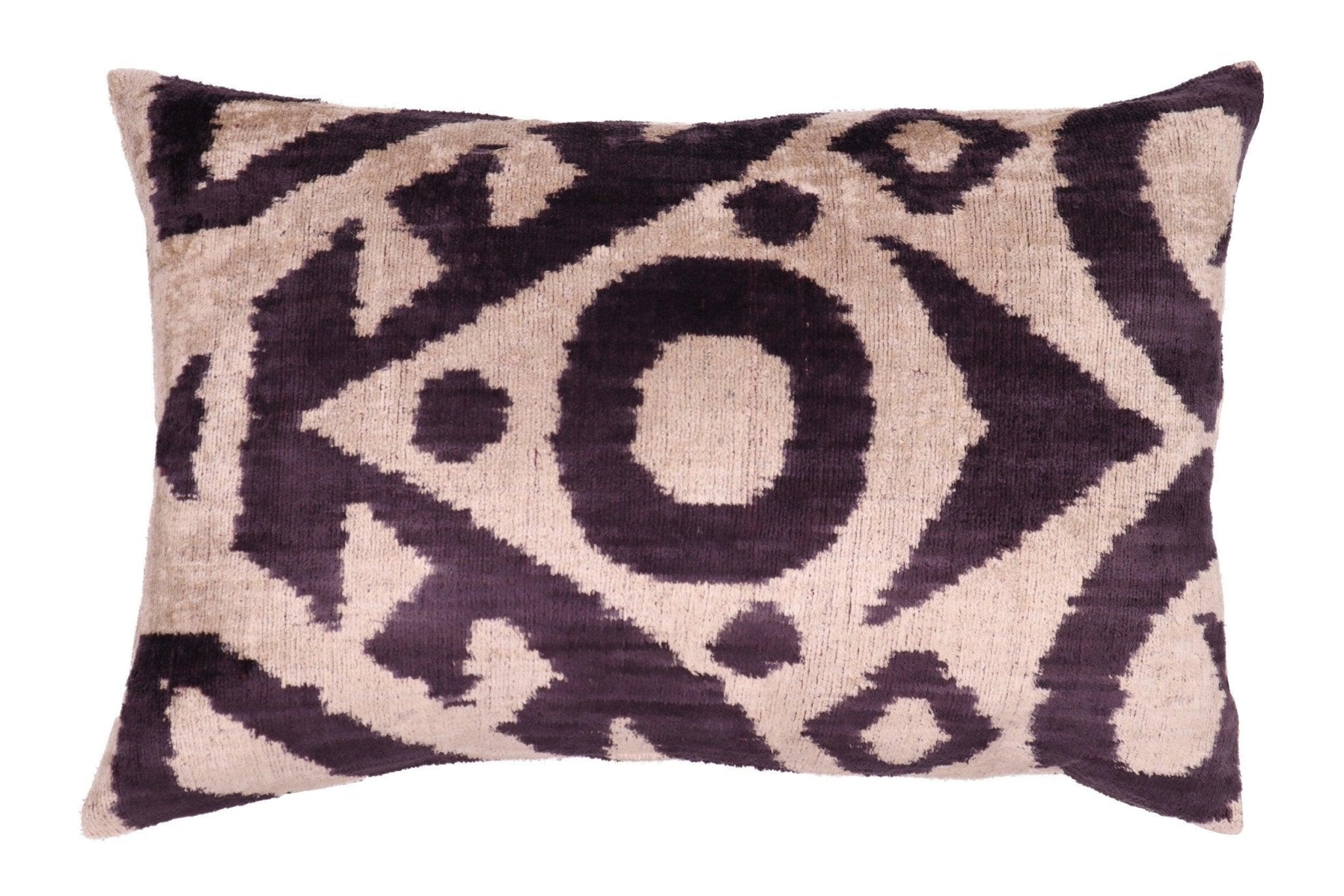 Canvello Handmade Decorative Black White Down Feather Pillow - 16"X24"