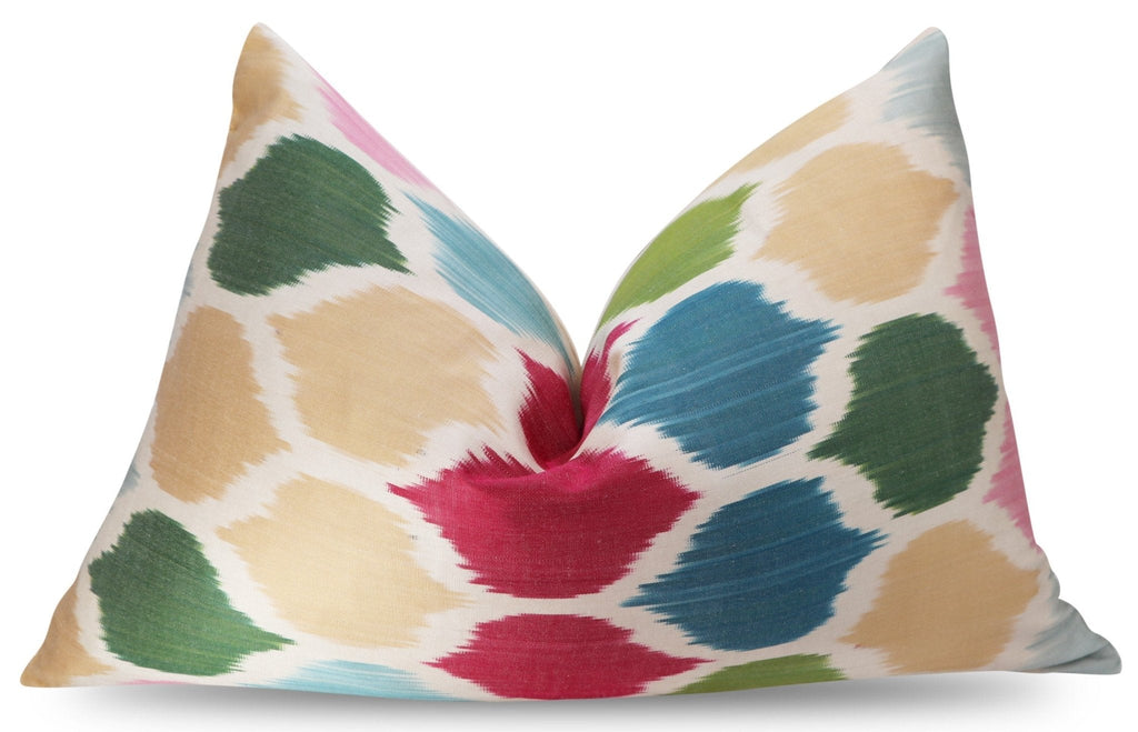 Canvello Handmade Silk Decorative Throw Pillow with Down Filled Insert