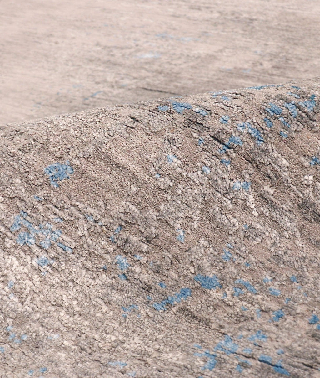 Canvello Modern Blue And Grey Area Rugs - 8'11" X 12'
