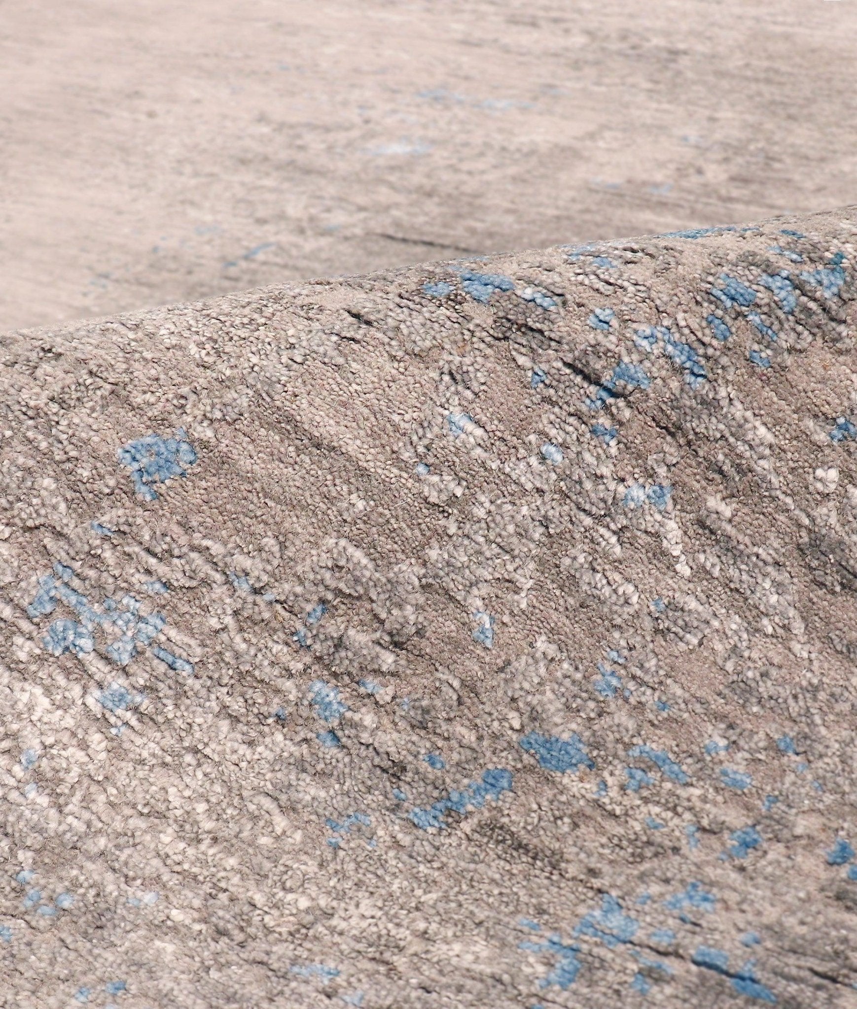 Canvello Modern Blue And Grey Area Rugs - 8'11" X 12'