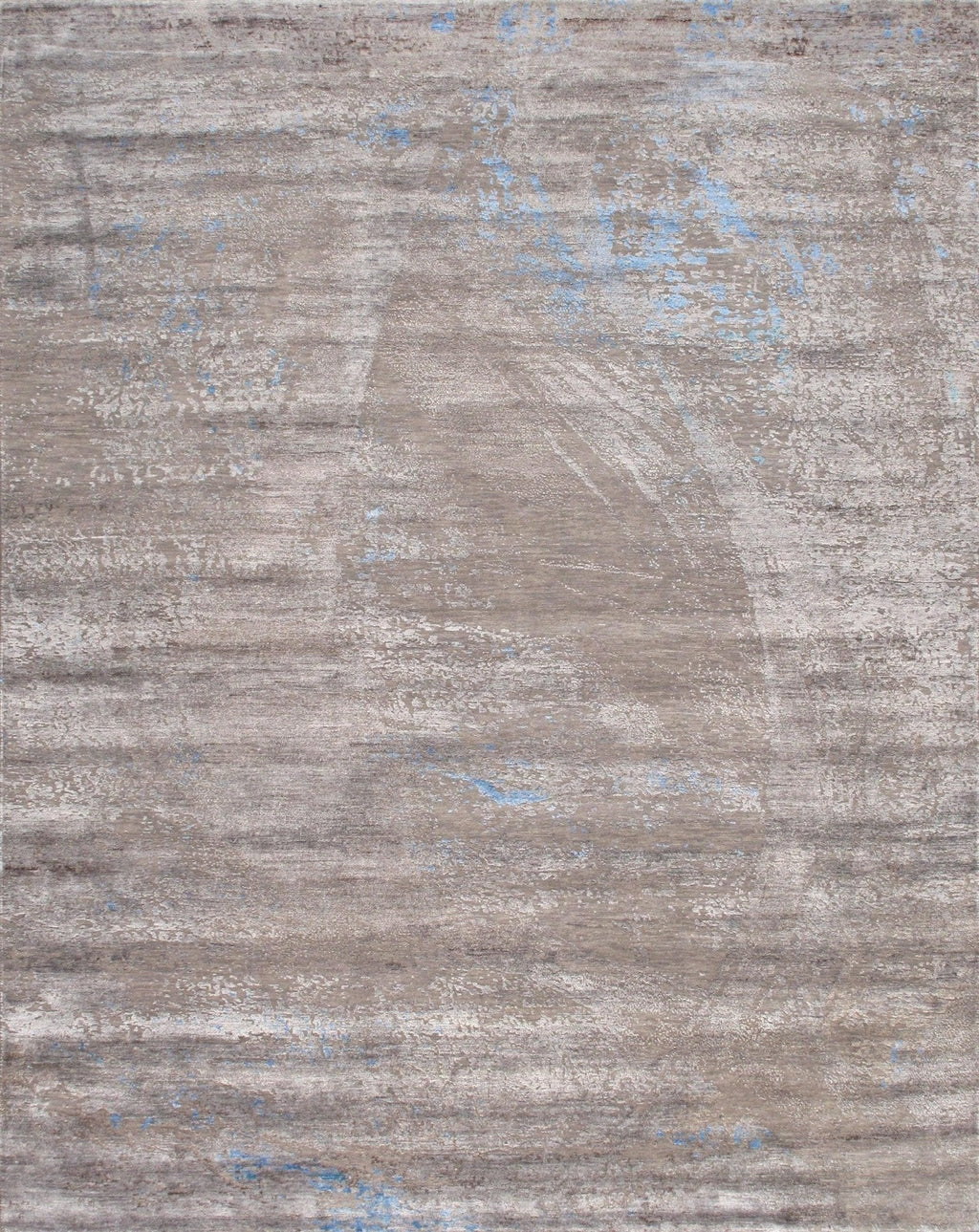 Canvello Modern Blue And Grey Area Rugs - 8'11" X 12'