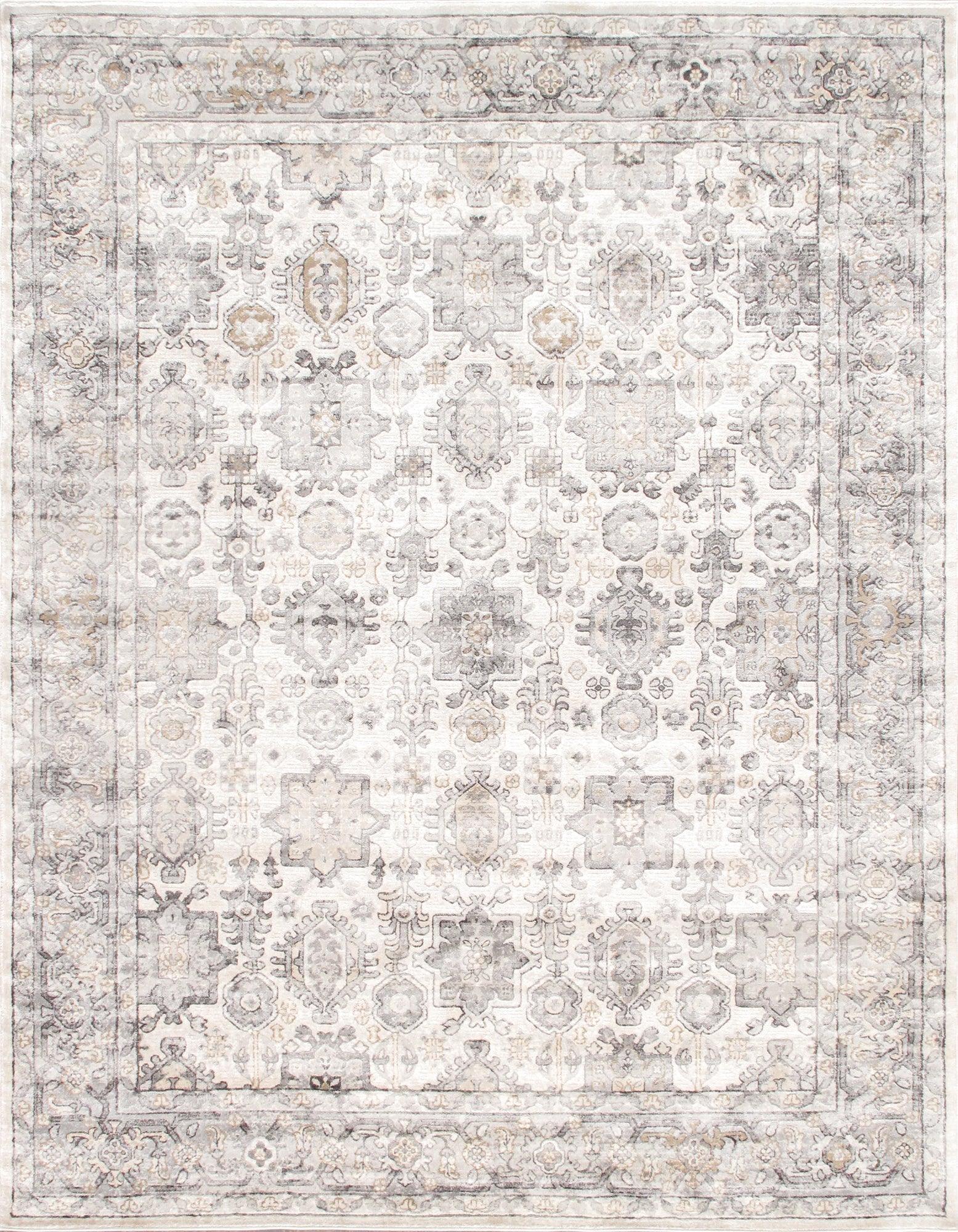 Canvello Modern Design Power Loom Area Rug- 2' X 3'