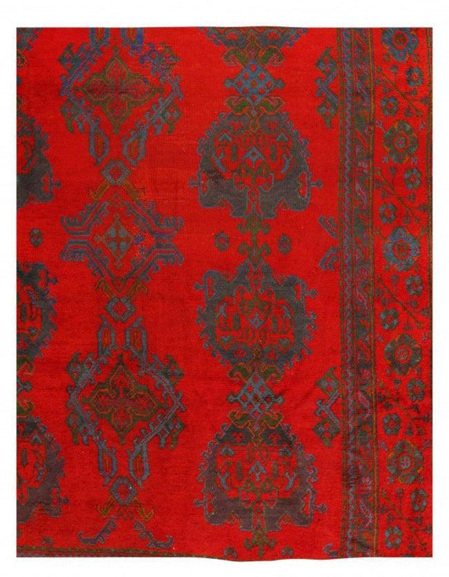 Canvello Red Fine Hand knotted Antique Oushak 16'4'' X 18'6''