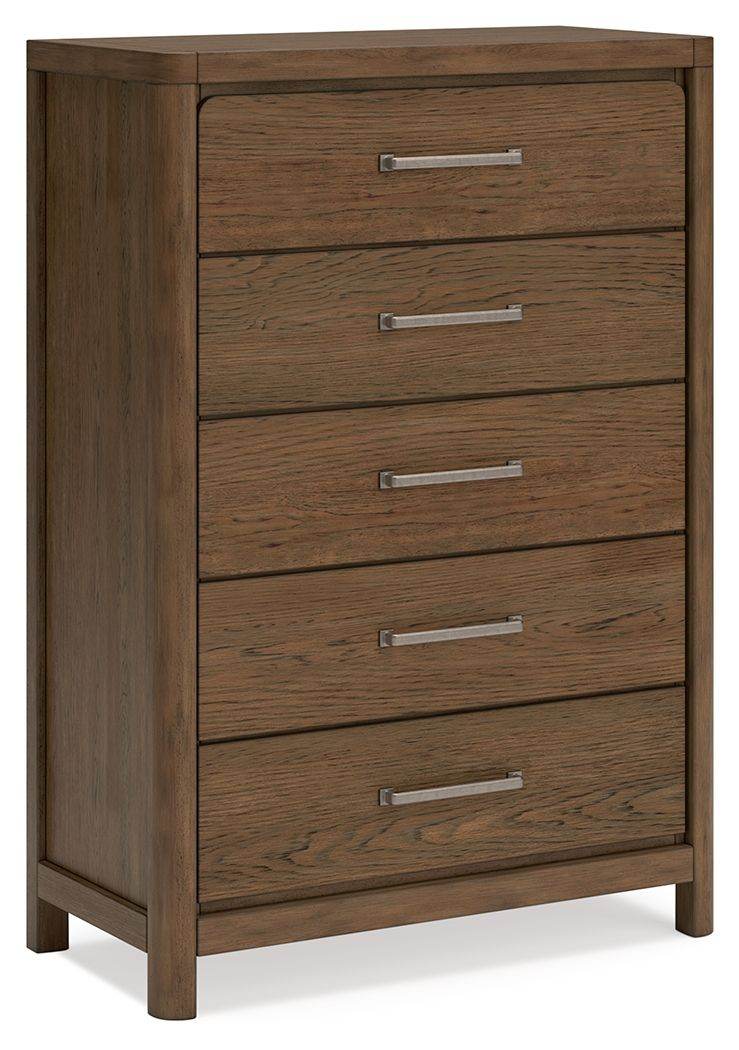 Cabalynn - Five Drawer Chest - Light Brown-0