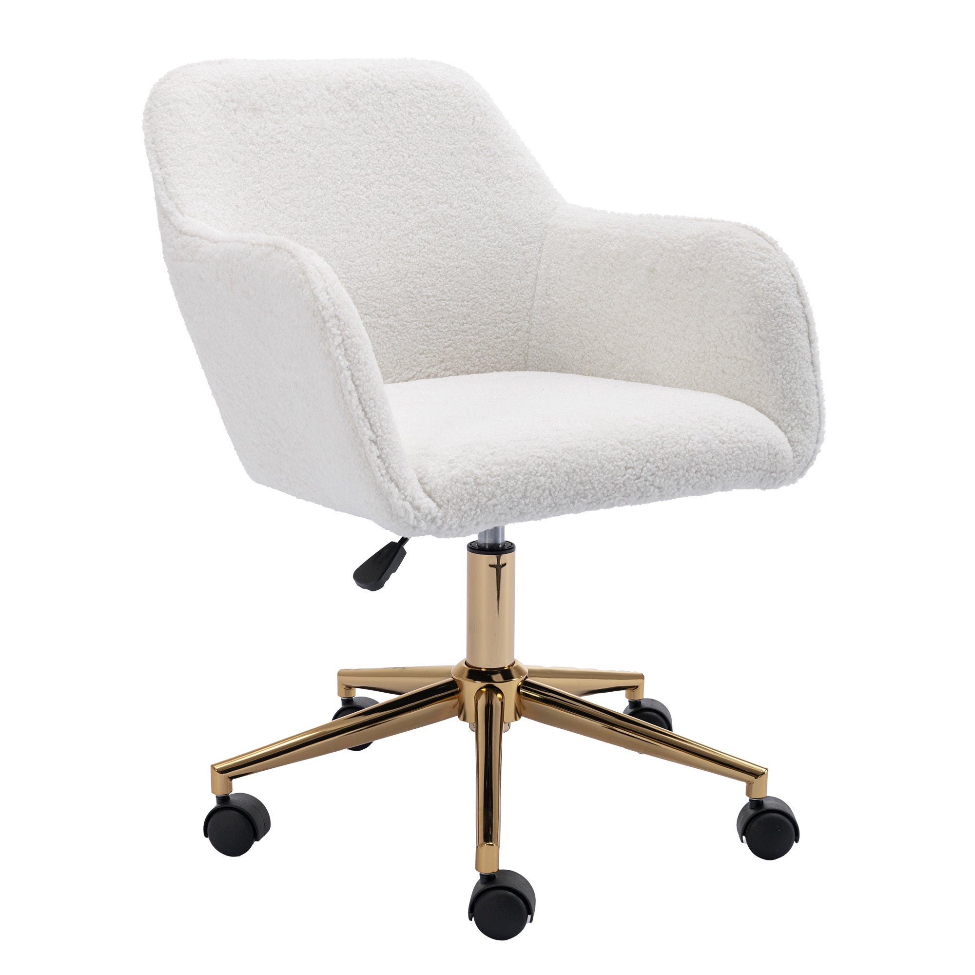 White Teddy Modern Home Office Chair