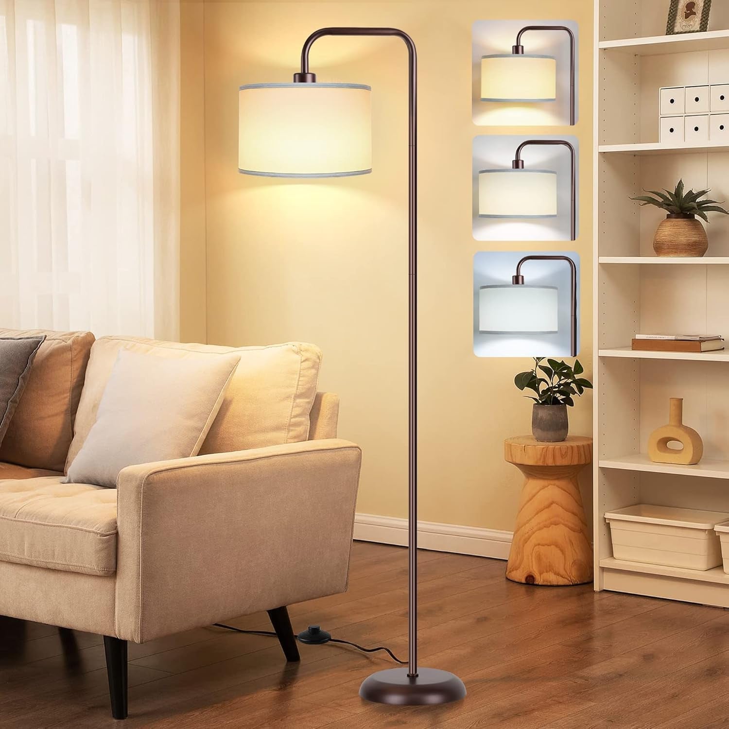 Led Floor Lamp Elegant Bronze Finishing Illumination-0
