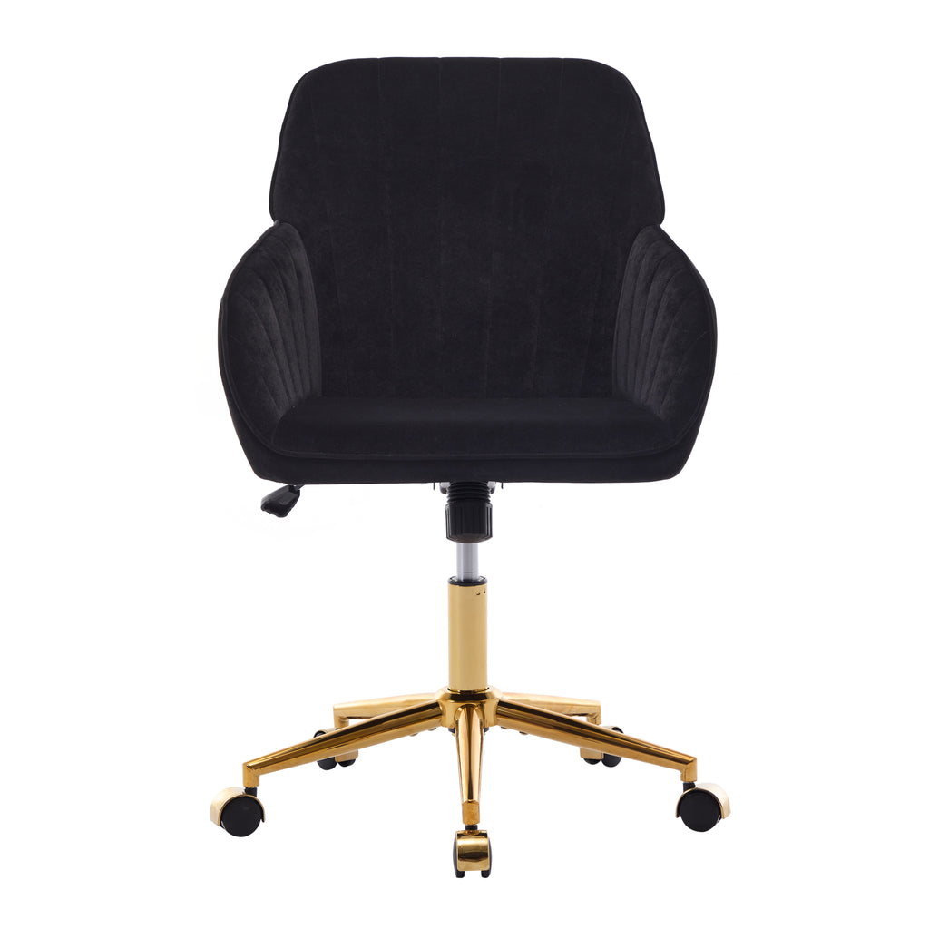 Black Velvet TY Adjustable Office Chair