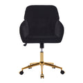 Black Velvet TY Adjustable Office Chair