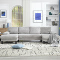 [VIDEO provided][New]U-Shaped Couch with Oversized Seat,4-Seat Sofa  with Double Chaise,Comfortable and spacious indoor furniture for Living Room,Apartment