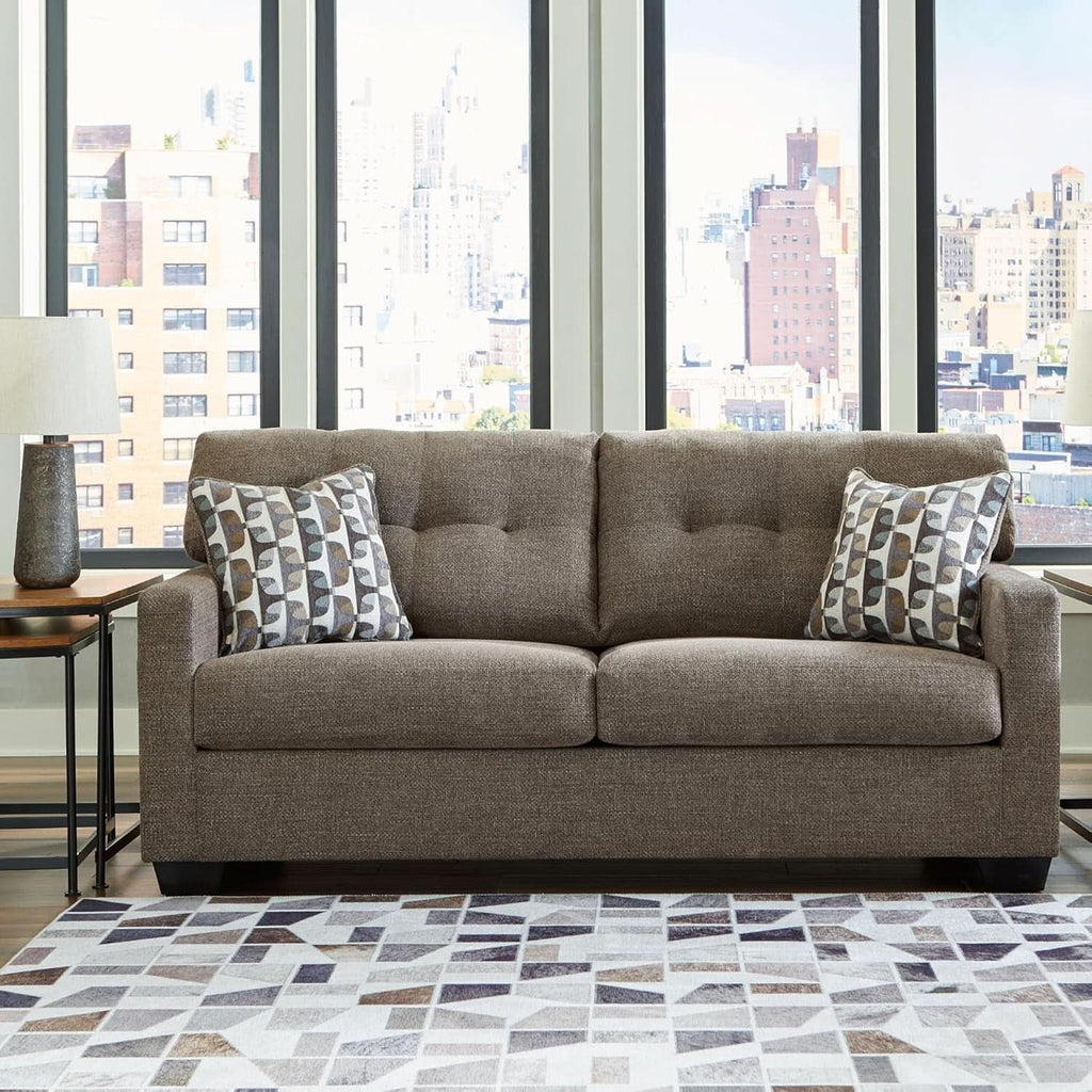 Contemporary Espresso Full Size Sofa Sleeper MemoryFoam-1