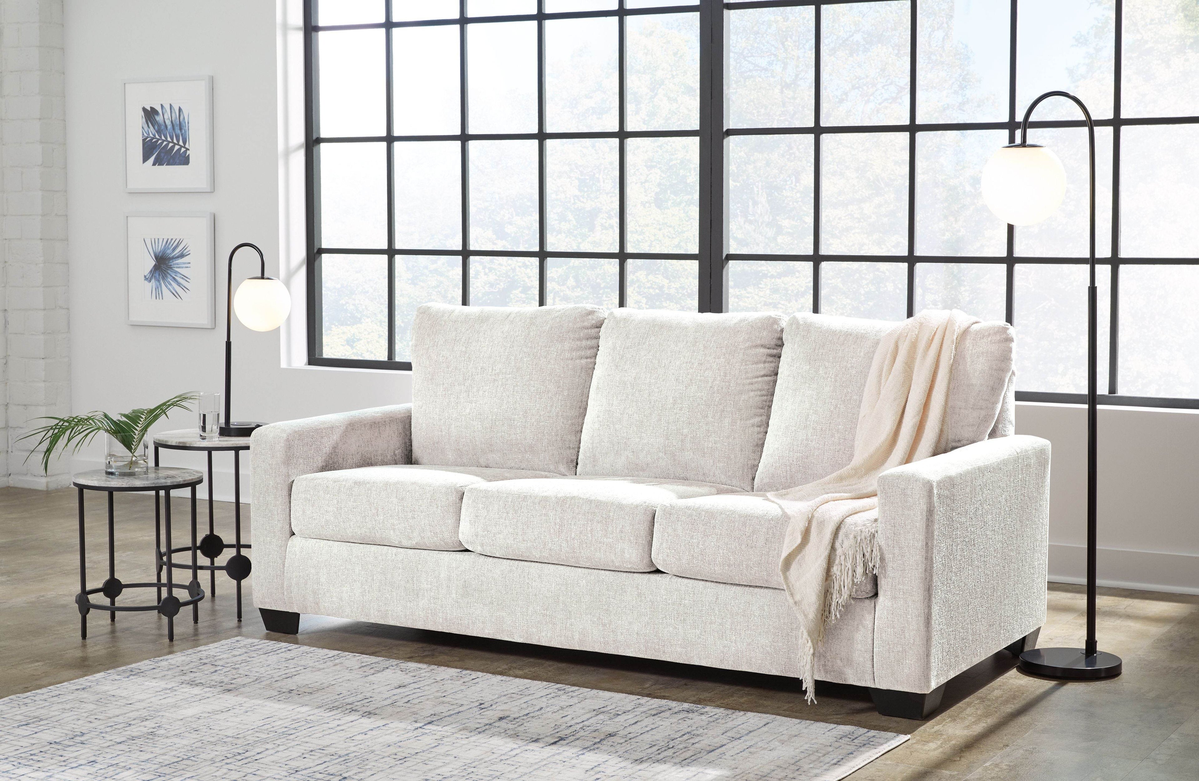 Rannis - Queen Sofa Sleeper - Fabric - Snow-2