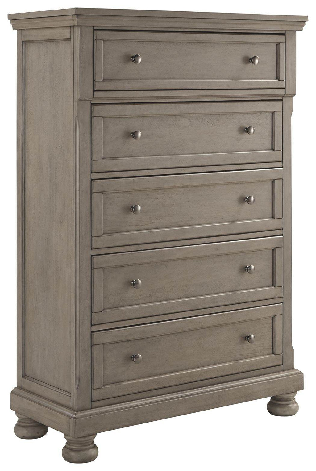 Lettner - Five Drawer Chest - 2-handles - Light Gray-0