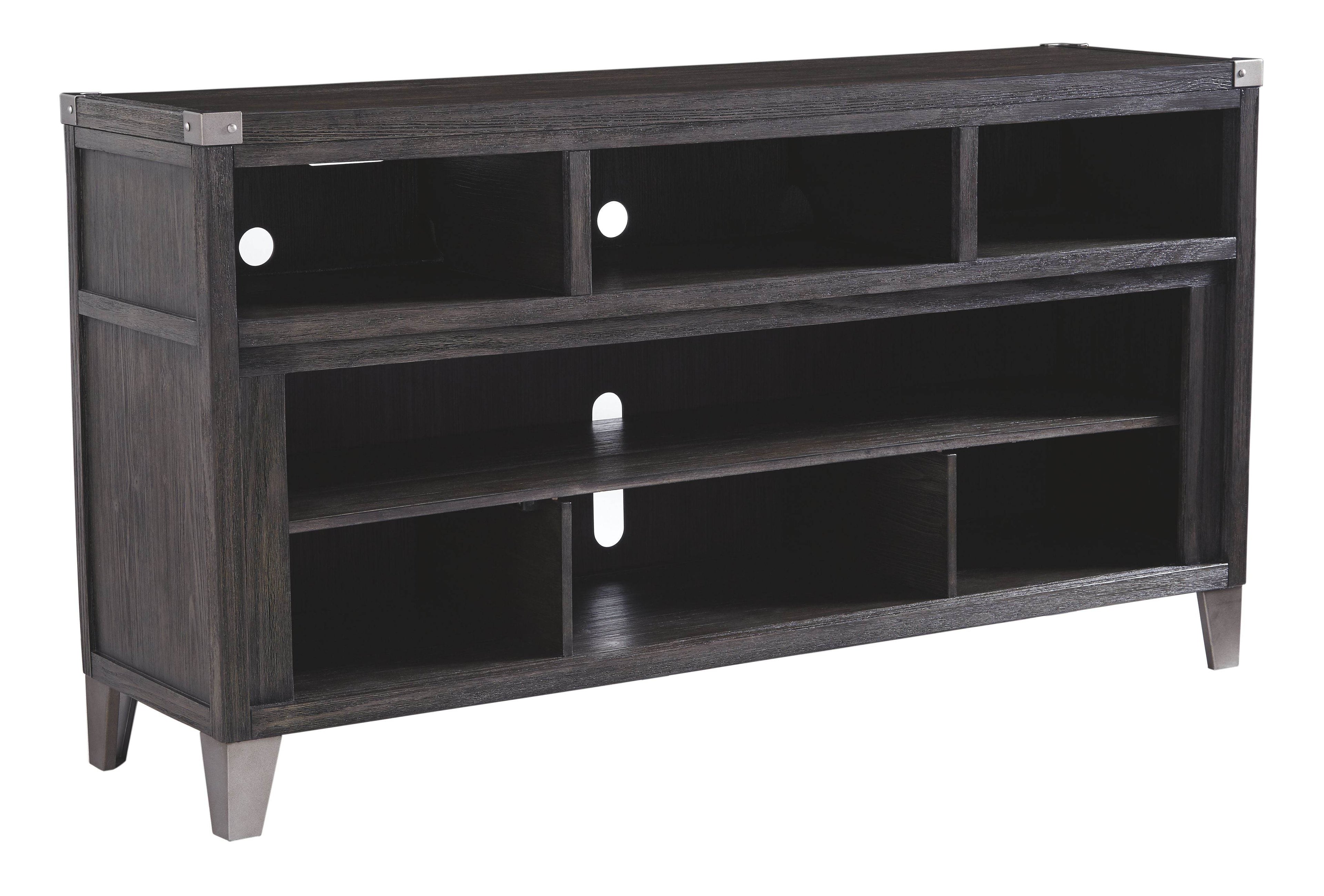 Todoe - LG TV Stand w/Fireplace Option - Gray-0