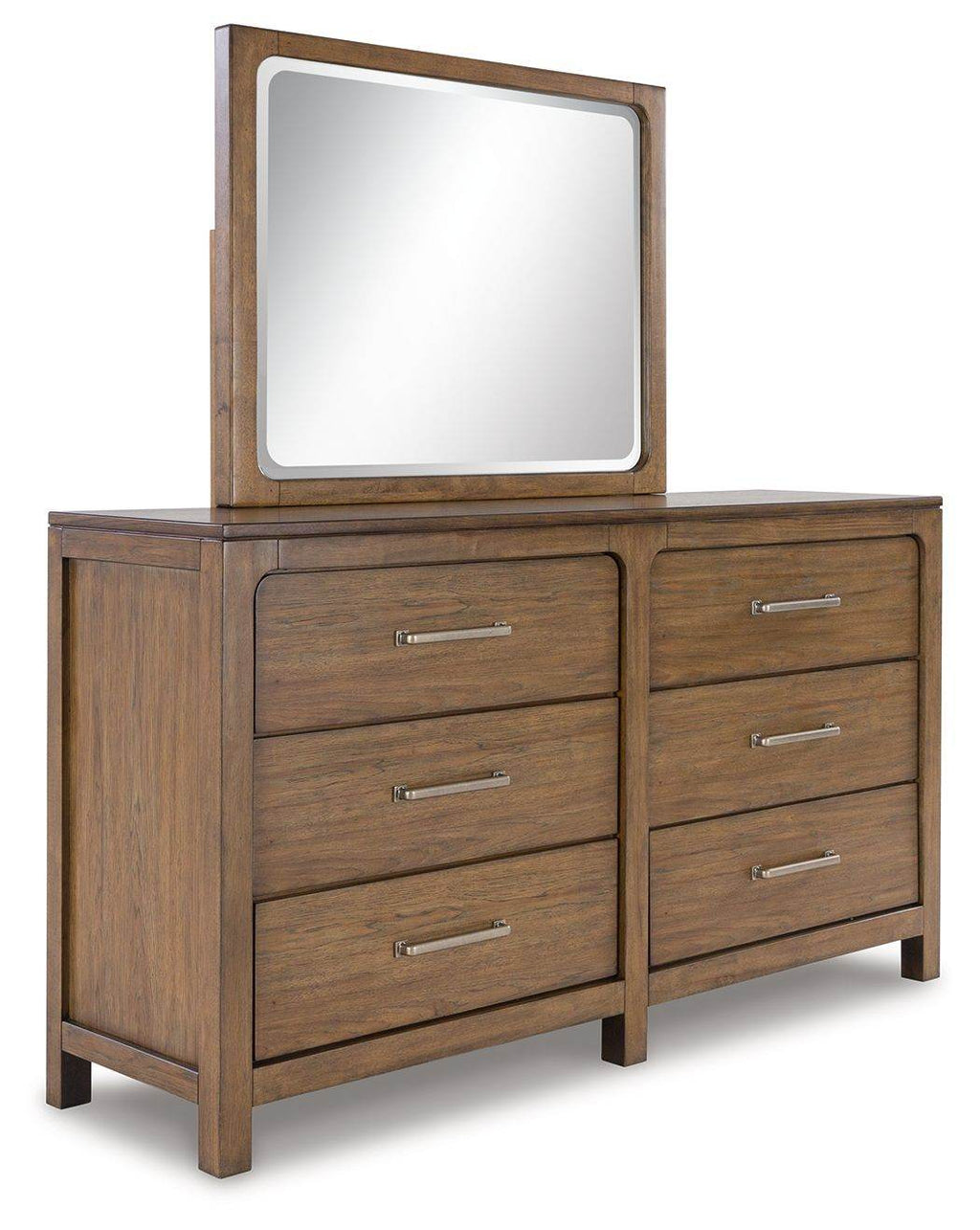 Cabalynn - Dresser And Mirror - Light Brown-0