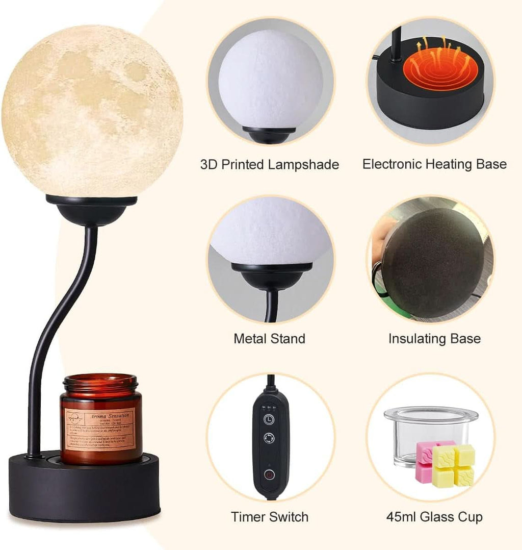 Energy Efficient Candle Warmer Lamp 7 Colors Moonlight