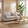 Camel Corduroy Loveseat Sofa