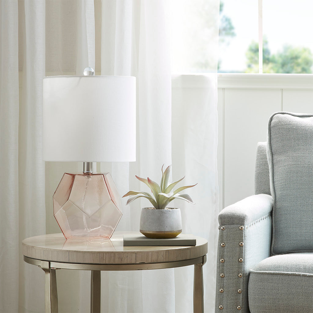 Geometric Glass Table Lamp