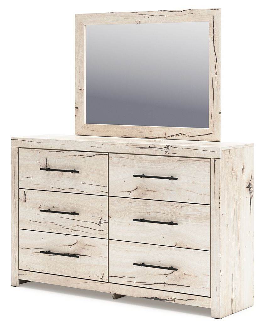 Lawroy - Dresser And Mirror - Light Natural-2