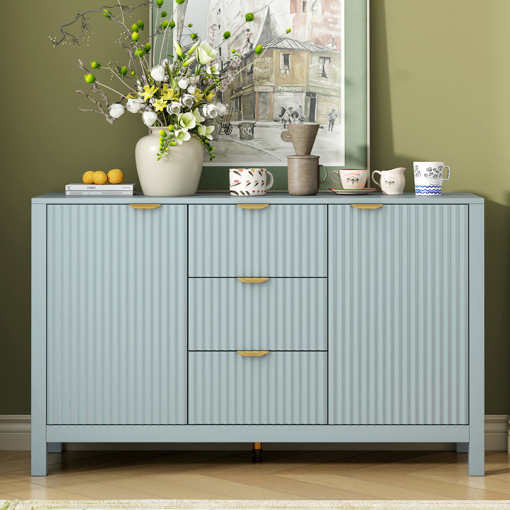 USTYLE Cyan Accent Cabinet