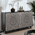 Boho Mandala 3D Embossed Sideboard Buffet Cabinet