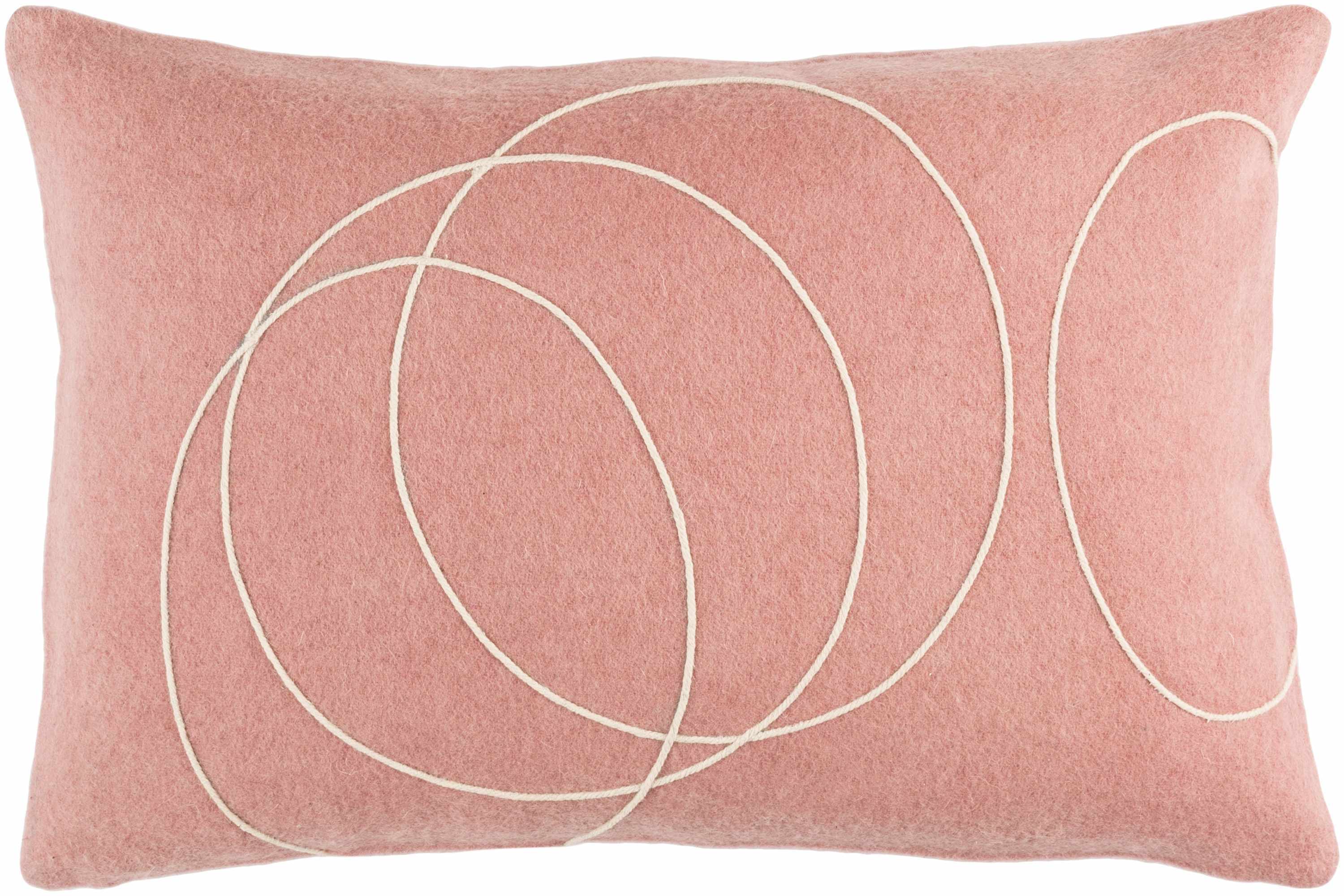 Glenorchy Blush Pink Swirl Accent Pillow - Clearance
