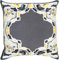 Gullane Gray Floral Accent Pillow - Clearance