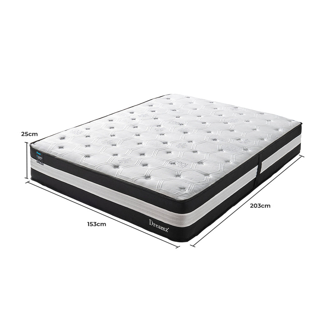 Dreamz Queen Cooling Mattress 5 Zone 25cm