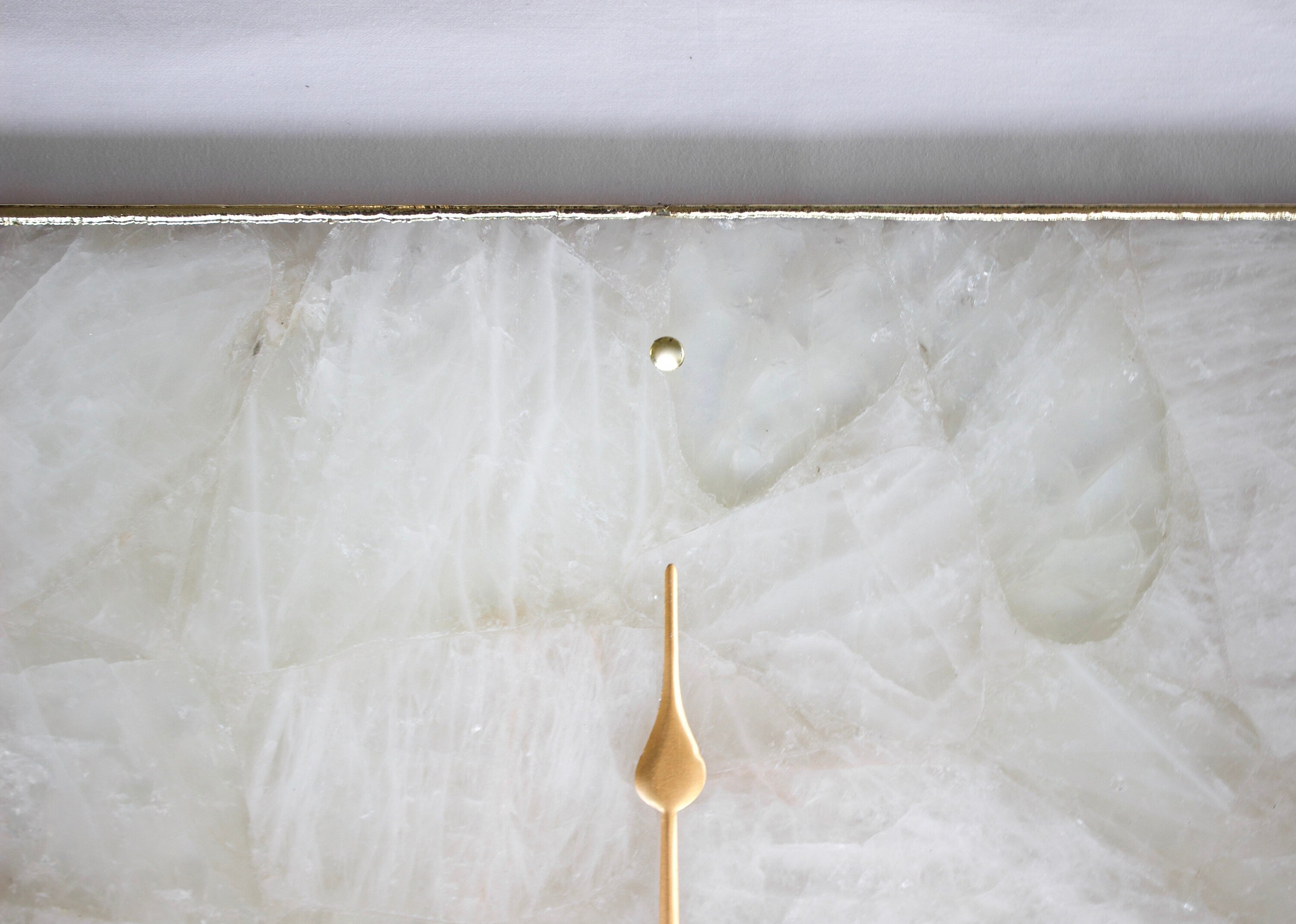 White Agate Wall Clock | Square-2