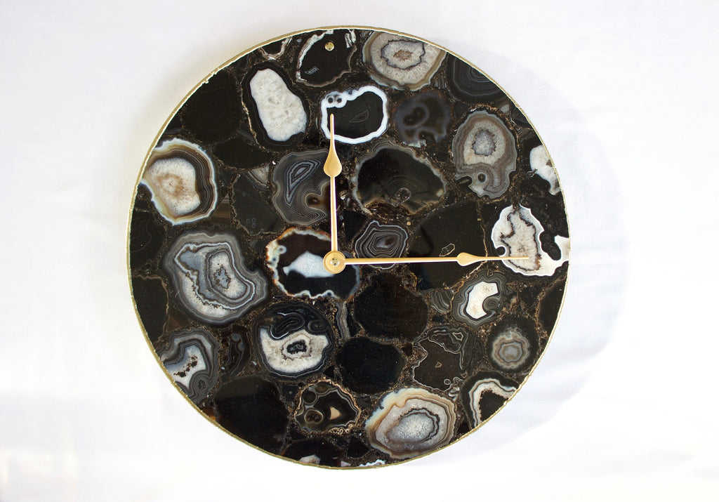 Black Agate Wall Clock | Circular-0
