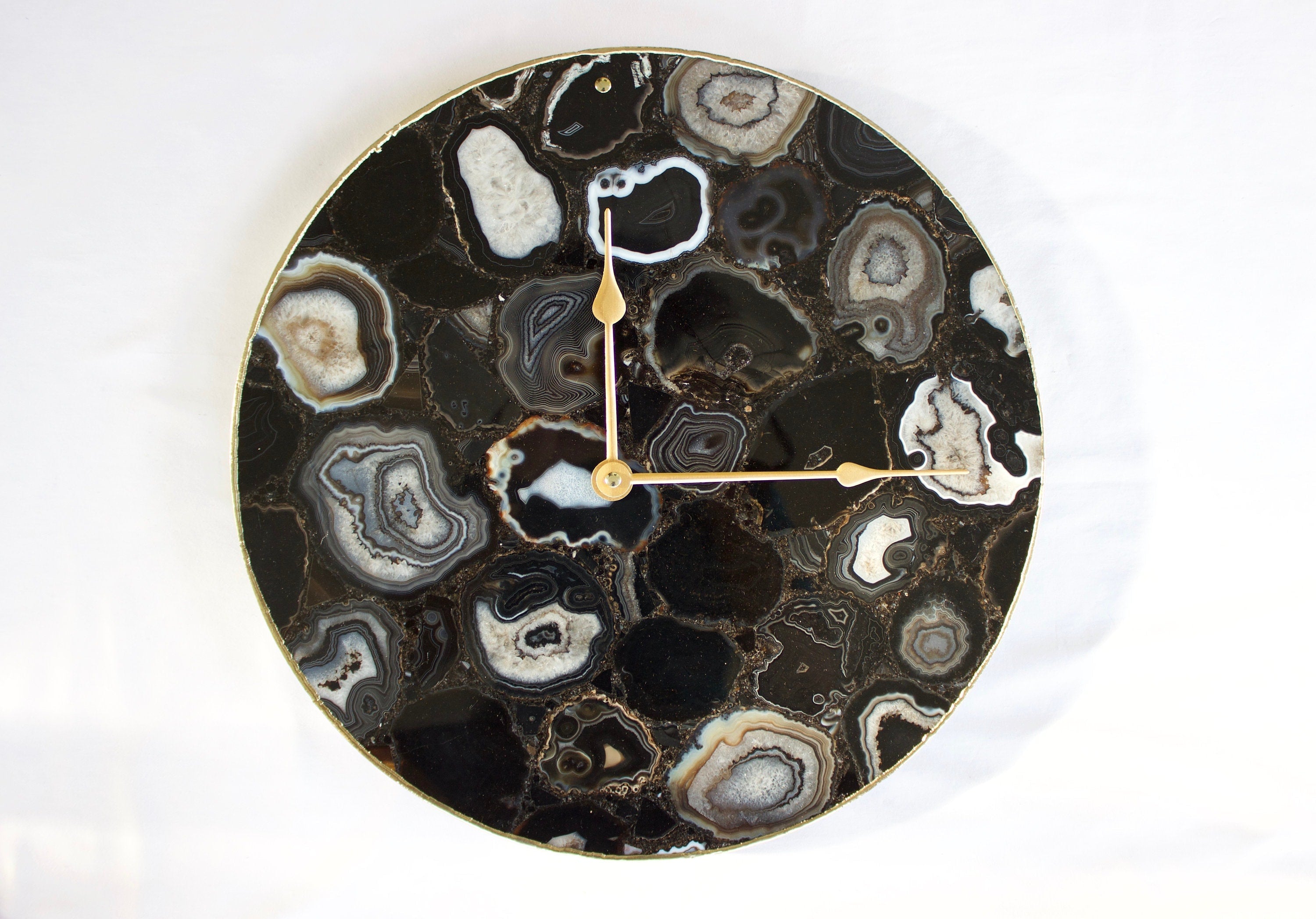 Black Agate Wall Clock | Circular-0