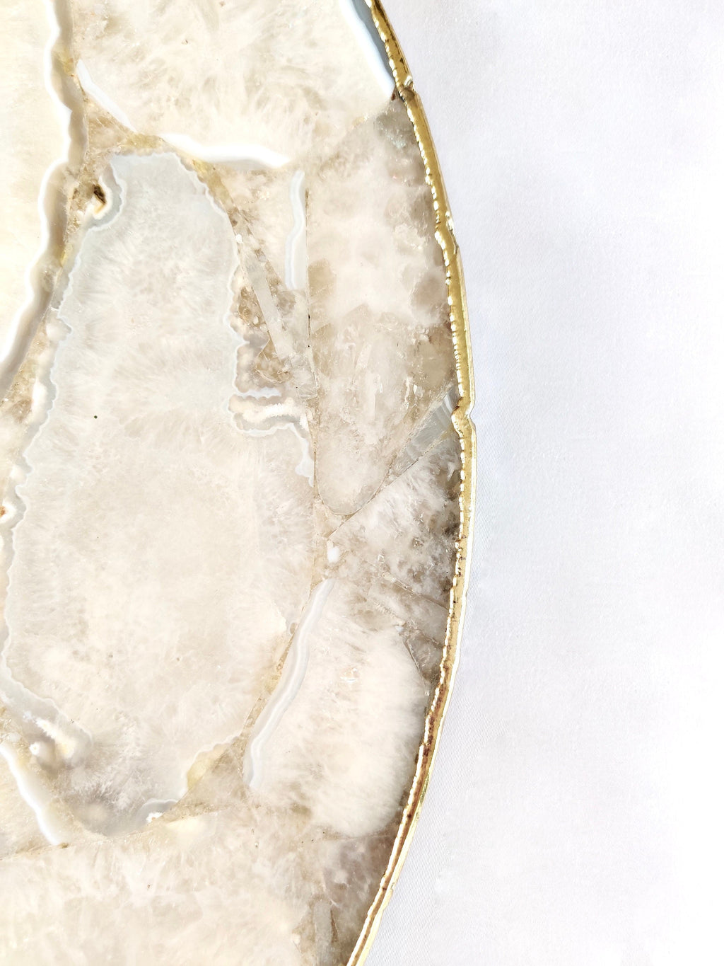 White Agate Wall Clock | Circular-4
