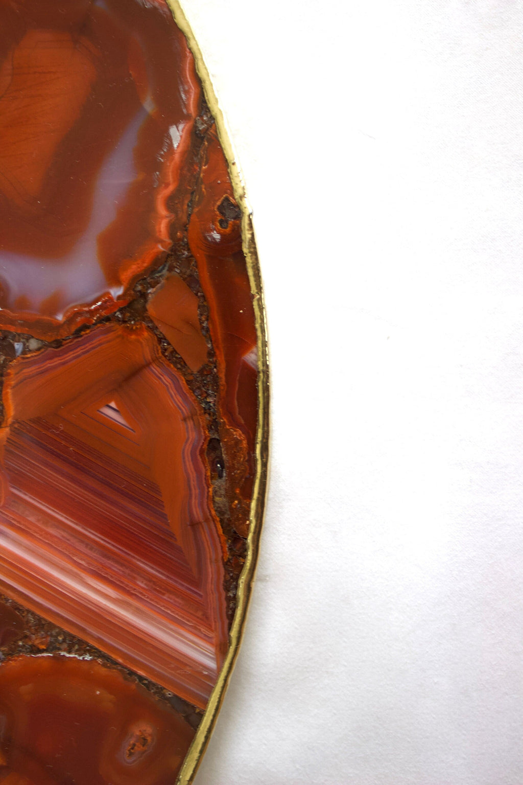 Red Agate Wall Clock | Circular-3
