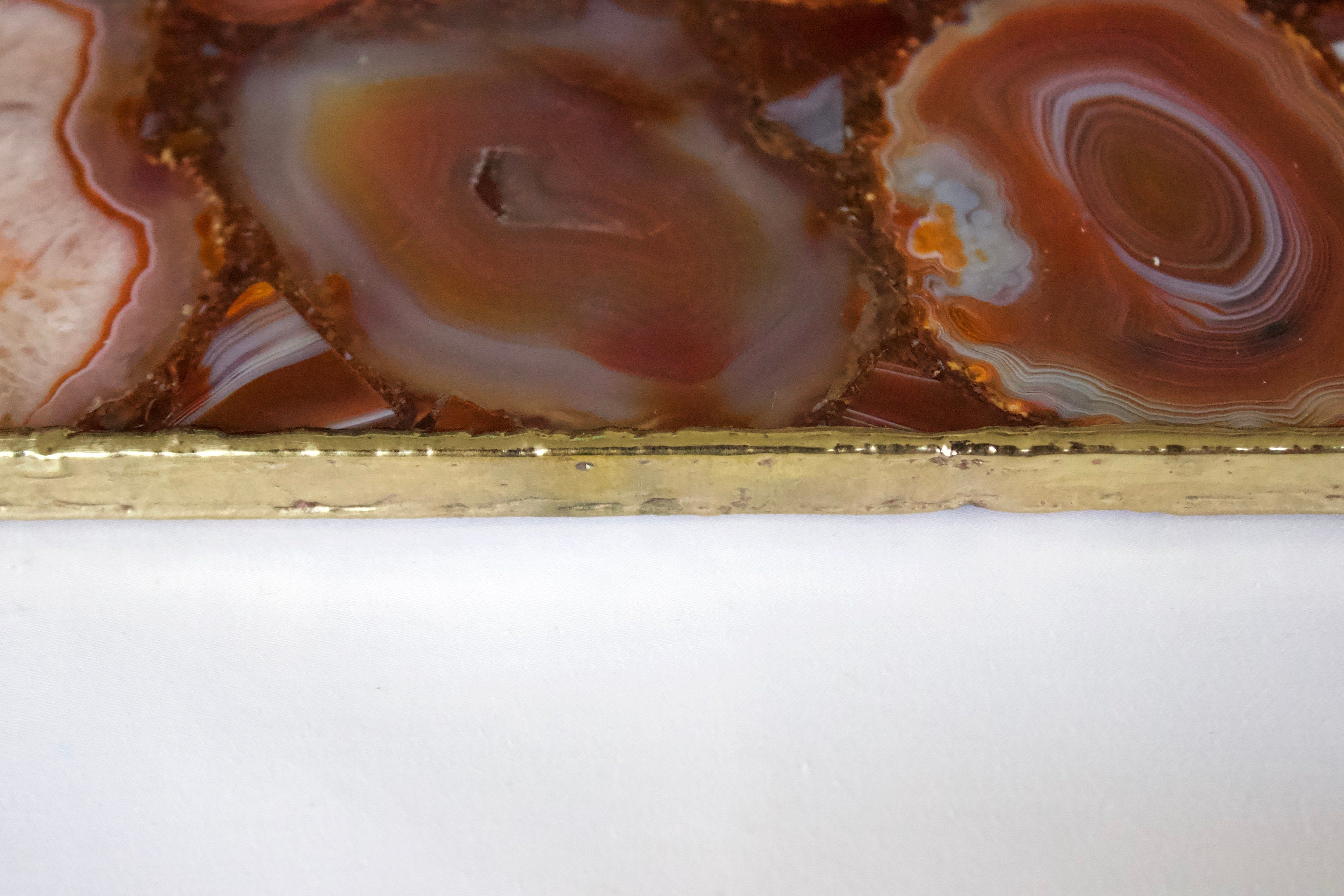 Red Agate Wall Clock | Square-4