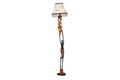 Unity Floor Lamp with Rectangle Mud Cloth Shade