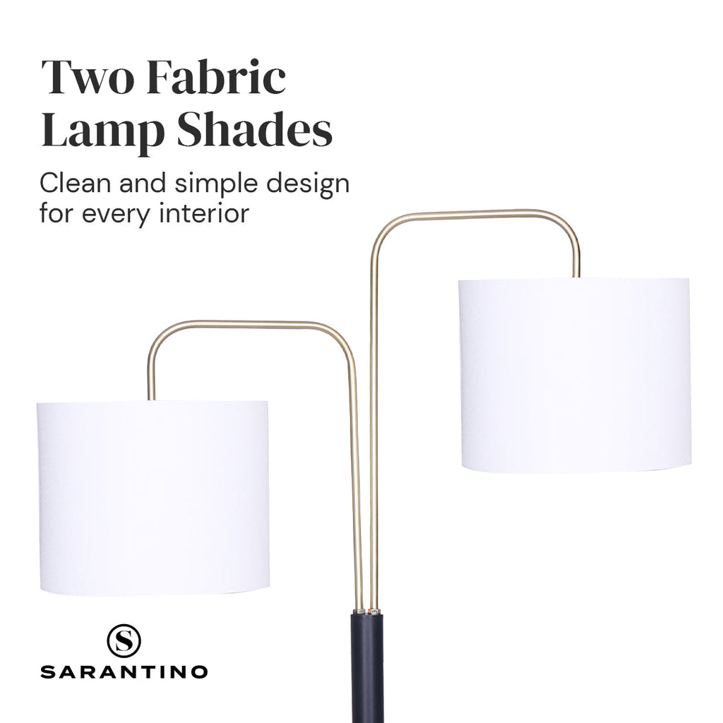 NNEDPE Black Metal Task Floor Lamp