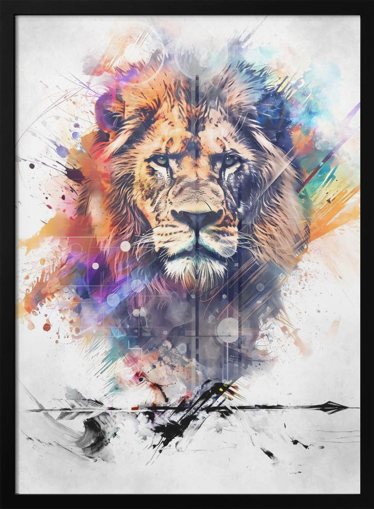 Wall art Lion Poster Art 04-2