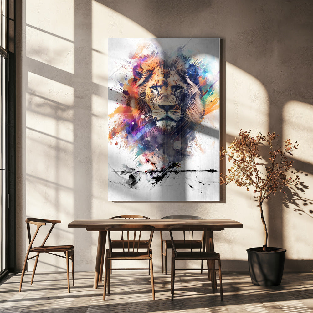 Wall art Lion Poster Art 04-4