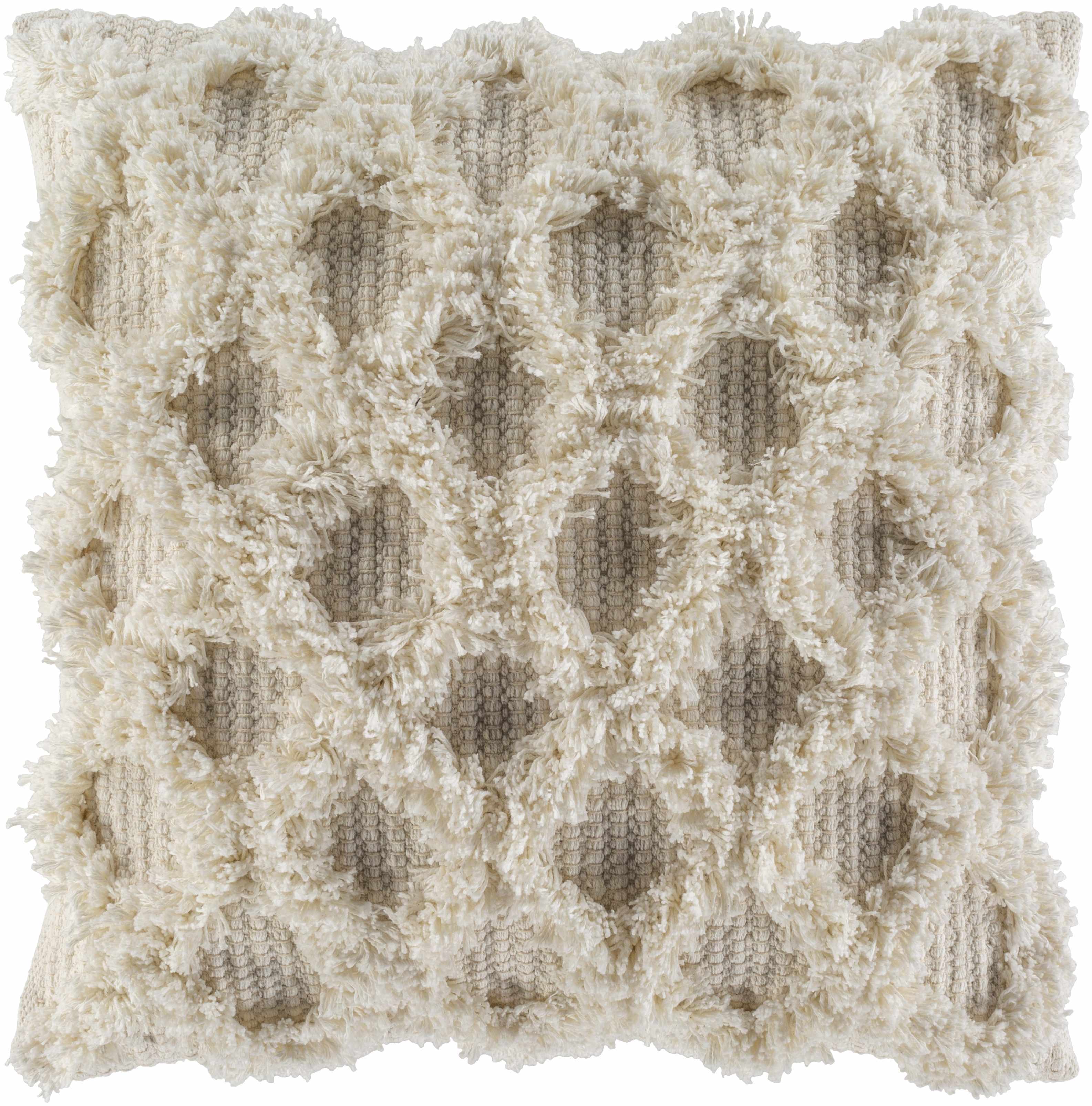 Pigcawayan Shaggy Diamond Accent Pillow - Clearance