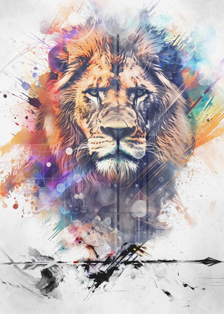 Wall art Lion Poster Art 04-1