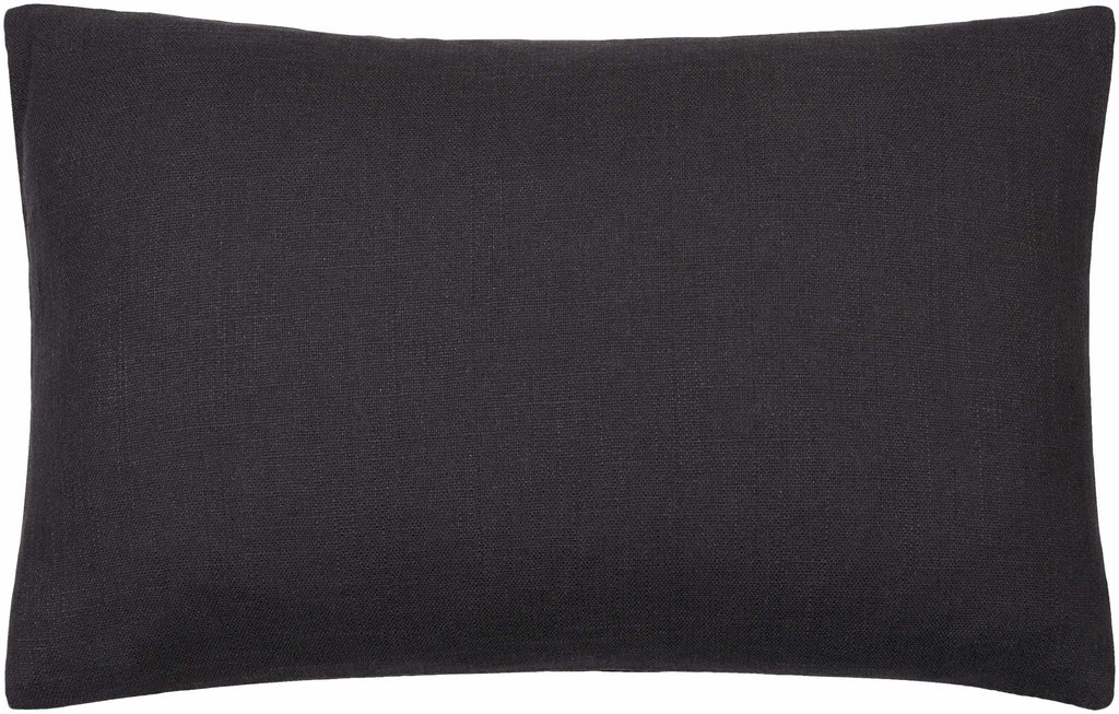 Royce Black Textured Accent Pillow - Clearance