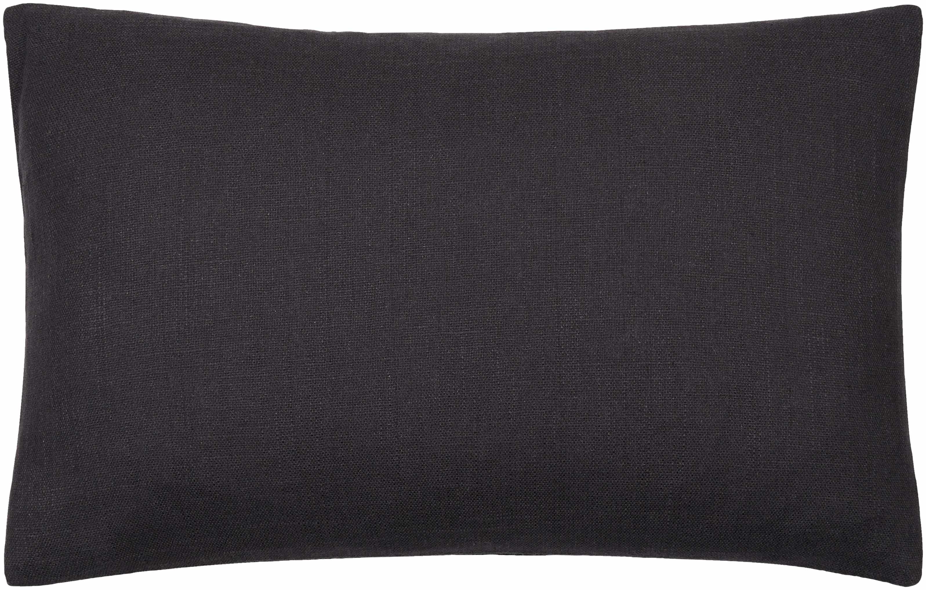 Royce Black Textured Accent Pillow - Clearance