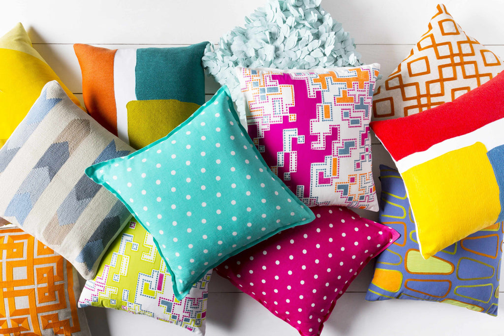 Yaxley Magenta Abstract Pattern Accent Pillow - Clearance